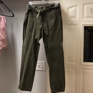Green cargo pants from LOFT.
